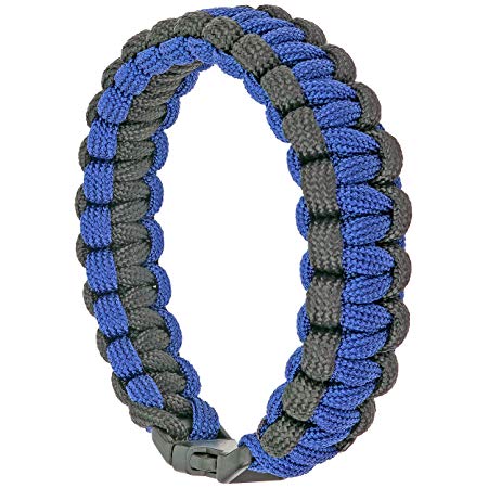 Southern Homewares Paracord Bracelet, 8-Inch, Blue and Black, Purple & Black