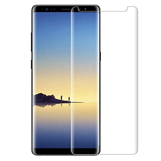 AMOVO Galaxy Note 8 Screen Protector [Case Friendly] Samsung Galaxy Note 8 Screen Protector Tempered Glass [9H Hardness] 3D Full Coverage Glass Protector for Samsung Note 8 (Clear, Note 8)