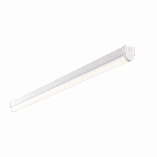 Commercial Office Home 4FT 44.5W Bright High Lumen Output LED Batten IP20 Cool White 4000K Energy Saving Indoor 110 Degree Beam Angle Ceiling Light Fluorescent T8 Replacement