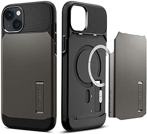 Spigen Slim Armor (MagFit) Designed for iPhone 14 Plus Case (2022) - Gunmetal