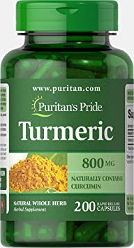 Puritan's Pride Turmeric 800 mg-200 Capsules