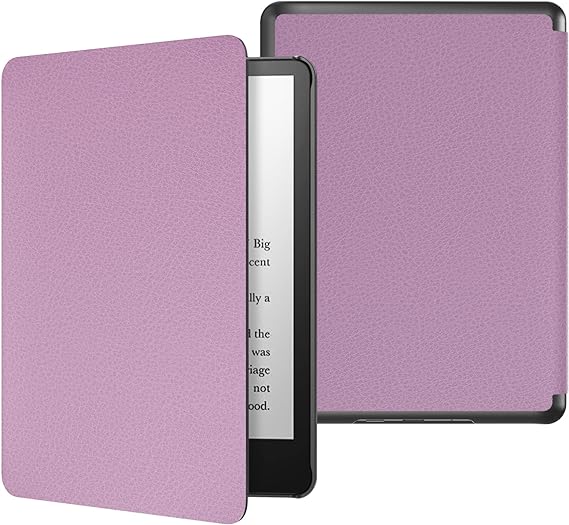 MoKo Case for 6.8" Kindle Paperwhite (11th Generation-2021) and Kindle Paperwhite Signature Edition, Light Shell Cover with Auto Wake/Sleep for Kindle Paperwhite 2021 E-Reader, Lavender Purple