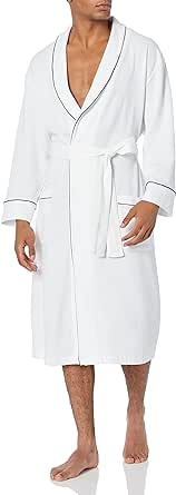 Amazon Essentials Men's Lightweight Waffle Robe (Available in Big & Tall)