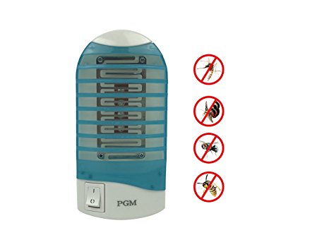 PGM LED Portable Mosquito Mini Lamp Eliminate Most of Flying Pests Mini Night Mosquito Killer (Blue)