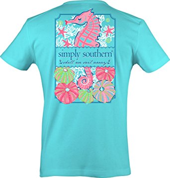 Simply Southern Preppy Short Sleeve T-Shirt - Shell We Seahorse