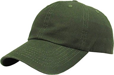 Classic Cotton Dad Hat Adjustable Plain Cap. Polo Style Low Profile (Unstructured)