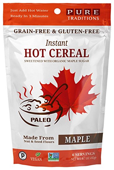 Instant Hot Cereal, Maple, Certified Paleo, Grain and Gluten-free (6.7 Oz)