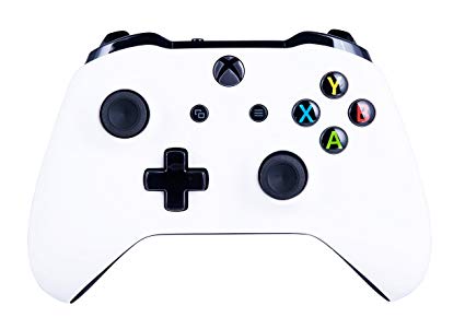 Xbox One S Wireless Controller for Microsoft Xbox One - Soft Touch White X1 - Added Grip for Long Gaming Sessions - Multiple Colors Available