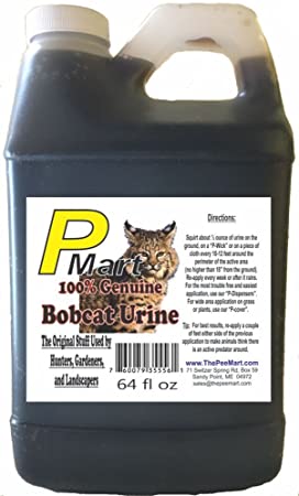 The Pee Mart - Bobcat Urine 64 oz Bulk Filler!