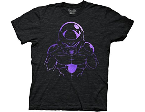 Ripple Junction Dragon Ball Z Purple Foil Frieza Line Art Adult T-Shirt