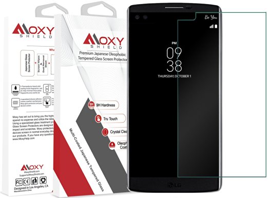 LG G Stylo Moxy® Shield TEMPERED Glass Screen Protector [Lifetime Warranty] Shatterproof 9H   Scratch Resistant   TruTouch Accuracy   Easy Alignment   Grade A Japanese Glass & Clarity