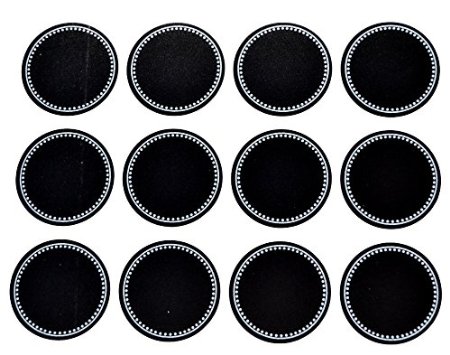 Firefly Craft Chalkboard Labels for Spice Jars and Organizing, Circle 60 Pack