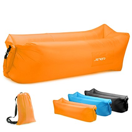 JSVER Inflatable Lounger Air Sofa with Portable Package for Travelling, Camping, Hiking, Pool and Beach Parties