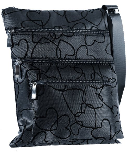 Suvelle Heart Crossbody Bag Everyday Swingpack Travel Purse Messenger Handbag 603