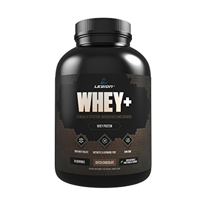 Legion Whey  Chocolate Protein Powder 5lb. Best Tasting All Natural Whey Isolate Protein Shake From Grass Fed Cows For Bodybuilding, Weight Loss & Faster Recovery - Low Carb, Lactose Free, Sugar Free.