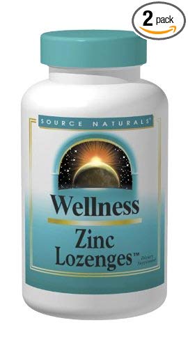 Source Naturals Wellness Zinc Lozenges, 60 Lozenges (Pack of 2)