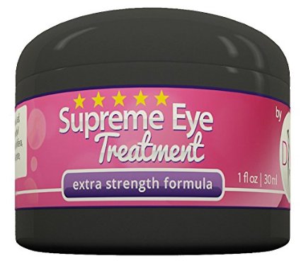 Supreme Eye Treatment Cream by DIVA Fit and Sexy - All-Natural Formula Made with Organic Aloe Gel to Remove Dark Circles Reduce Puffiness Ease Under Eye Bags Repair Premature Aging Signs Wrinkles Crows Feet and Improve Facial Lines - 100 Satisfaction Guaranteed