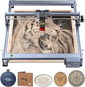 Creality 72W Laser Engraver, 7.5W Output Power Laser Cutter, DIY Higher Accuracy Laser Engraving Machine, CNC Machine Laser Engraver for Wood, Metal, Acrylic, Leather etc