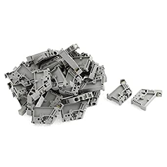 uxcell a15052000ux0058 50Pcs 35mm DIN Rail Terminal Block End Stopper Mounting Clips Pack of 50