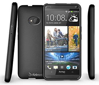 HTC One Case, Diztronic Matte Back Flexible TPU Case for HTC One (Model M7, 2013) - Matte Black - (ONE-DM-BLK)