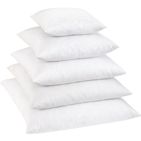 Multiple Sizes - Set of 2 - Feather Down Pillow Inserts - 21 x 21 - 225TC Down Proof Shell - Exclusively by Blowout Bedding RN# 142035