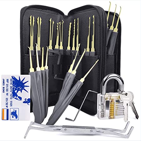 24pcs Hardware Multitools(Lock Included) and 5-Piece Card Pack