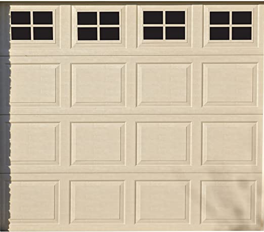 Household Essentials 216 Magnetic Faux Garage Door Windows | 16 Pieces for Single Car Steel Garage Door| Black