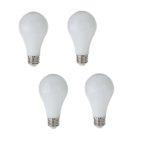 CowboyStudio Four 4x ULUXUS 7 Watt A19 LED Dimmable Light Bulbs 2700K Warm Soft White Light