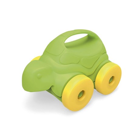 Green Toys Turtle-on-Wheels, Green/Yellow