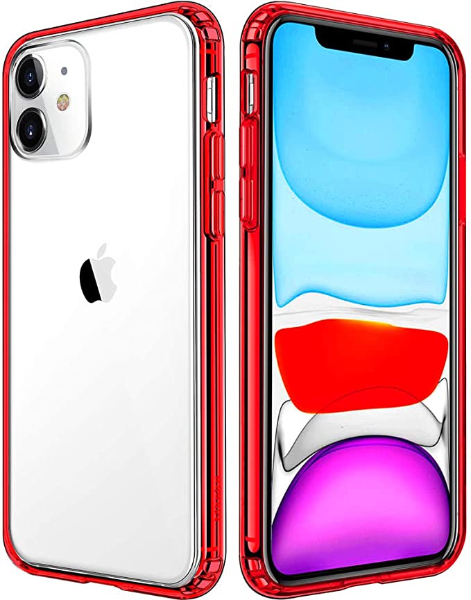 Mkeke Compatible with iPhone 11 Case, Red Cover for iPhone 11 6.1 Inch