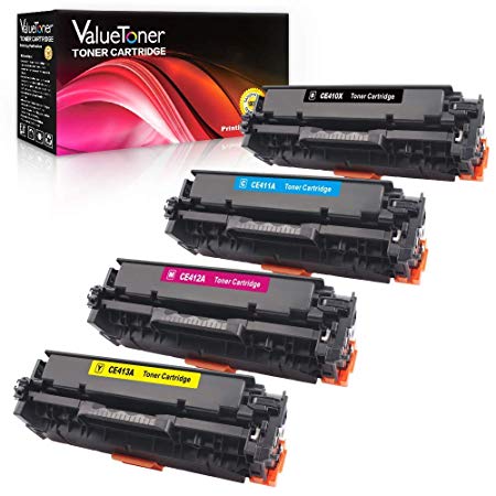 Valuetoner Compatible Toner Cartridge Replacement for HP 305A 305X CE410X CE411A CE412A CE413A High Yield for HP Laserjet Pro MFP M451dn M451dw M451nw M475dw M475dn M375nw, (Black,Cyan,Magenta,Yellow)