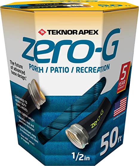 zero-G New Porch/Patio/Recreation Lightweight, Durable, Kink-Resistant Garden Hoses (1/2" x 50')