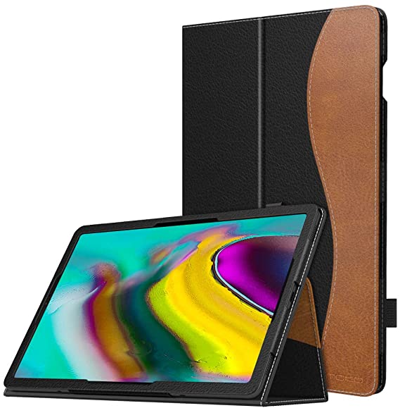 MoKo Case Fit Samsung Galaxy Tab S5e 2019, Ultra Compact Protection Premium Folding Stand Slim Smart Cover Case with Auto Wake & Sleep for Galaxy Tab S5e SM-T720/SM-T725 2019 Tablet - Dual Color