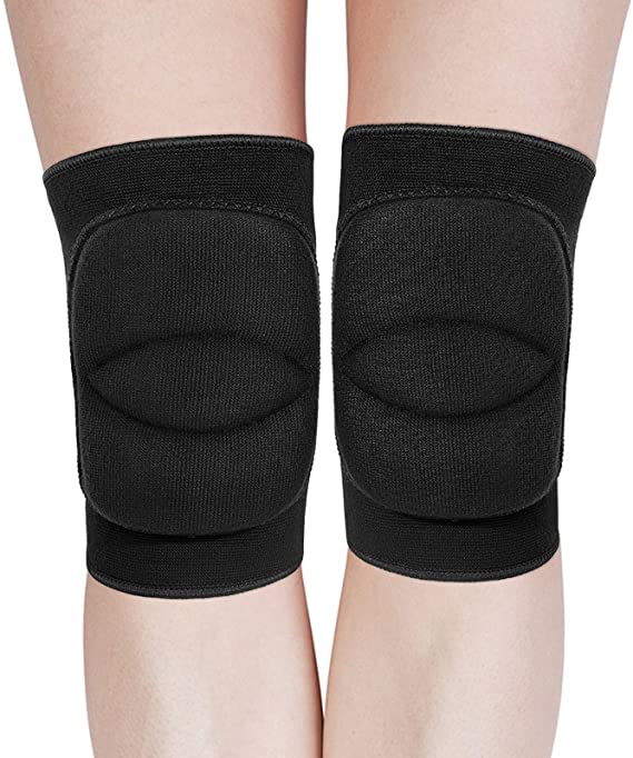 MoKo 2 Pack Knee Brace, Volleyball Knee Pads for Women Men Knee Support Professional Compression Knee Sleeves for Dance Runining, Basketball, Volleyball