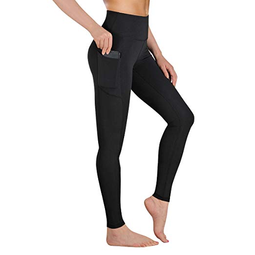 Gimdumasa Yoga Pants with Pockets, Tummy Control, Workout Running Leggings with Pockets for Women GI188