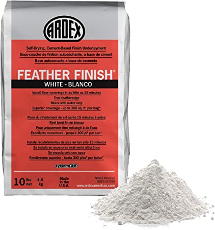 Ardex Feather Finish White/Blanco Self-Drying Cement Based Bag 10 Lbs (1, White)