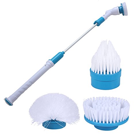 Spin Scrubber, Turbo Scrub Rechargeable Scrubber Cleaning Brush 360 Cordless Cleaning Tool for Hose