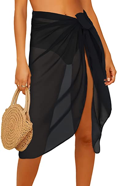 CHICGAL Women Beach Sarong Bating Suit Cover Ups Wrap Skirt Summer Bikini Pareo for Swimwear