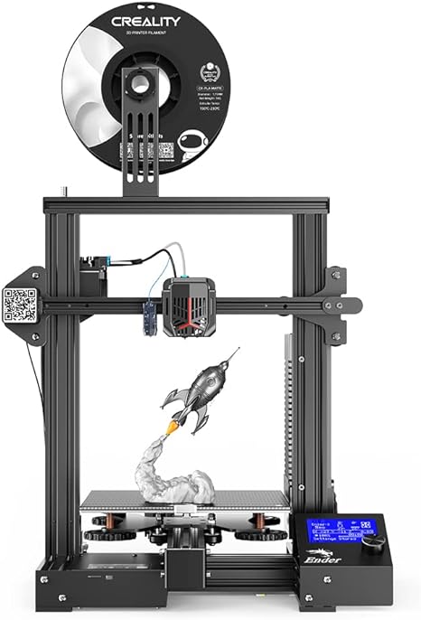 Official Creality Ender 3 Neo 3D Printer, Upgrade Auto Bed Leveling FDM 3D Printers with CR Touch, Silent Mainboard and Metal Extruder, Fully Open Source, Build Volume 220×220×250mm