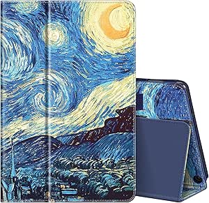 Fintie Folio Case for All-New Amazon Fire HD 10 and 10 Plus Tablet (13th/11th Generation, 2023/2021 Release) 10.1" - Slim Fit Standing Cover with Auto Sleep/Wake, Starry Night