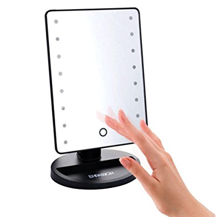 [New Version] [Adjustable Brightness] EnPassion 16 LED Makeup Vanity Mirror with Lights and Tray