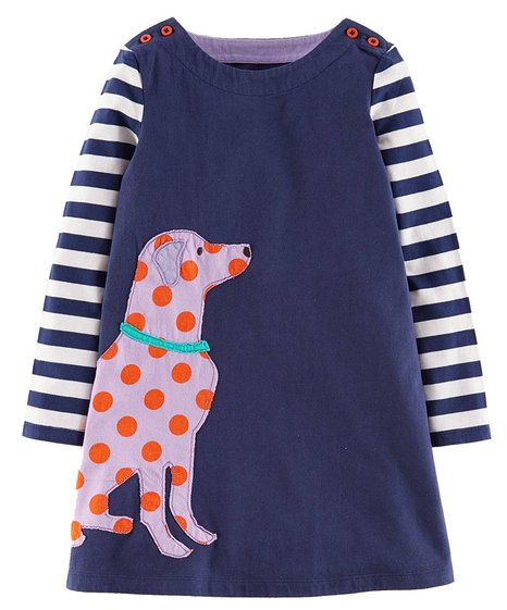 Fiream Girls Cotton Long Sleeve Dress