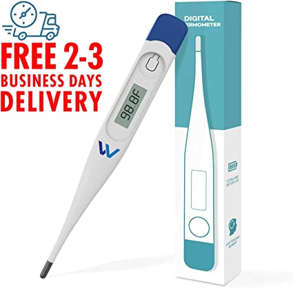 Oral Fever Thermometer for Adult & Baby | Delivered in 2-3 Business Days | Digital Temperature Display | Fever Beep Alert | Clinical Accuracy | Extra Long Battery Life