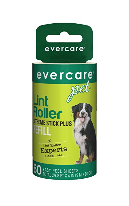 Evercare Pet Hair Extra Sticky 60 Layer Lint Roller Refill, Pack of 6