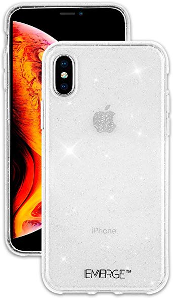 EMERGE SHIMMER iPhone XS / iPhone X Glitter Cell Phone Case - Sparkle Effect Clear