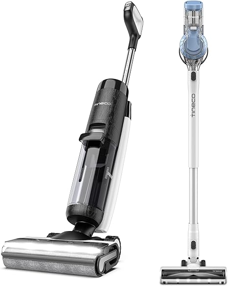 Tineco Floor ONE S7 PRO Smart Cordless Floor Cleaner, Wet Dry Vacuum Cleaner & Tineco A11 Pet Cordless Stick Vacuum Cleaner, Lightweight with Anti-Tangle Brush