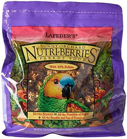 Lafeber's Gourmet Sunny Orchard Nutri-Berries For Parrots 3-Pound Bag