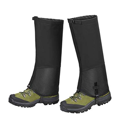 PESTON Leg Gaiters, Waterproof Hiking Gaiter Breathable Anti-wear Snow Boot Covers for Women & Men Outdoor Research Hiking Hunting Climbing