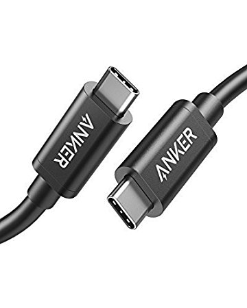 Anker USB-C to USB-C Thunderbolt 3.0 Fast Charging and Data Transfer Cable (19.7 in), Compatible with MacBook Pro, MacBook 2016, Goole Pixel, Nexus 6P, Nintendo Switch, Huawei Matebook and More