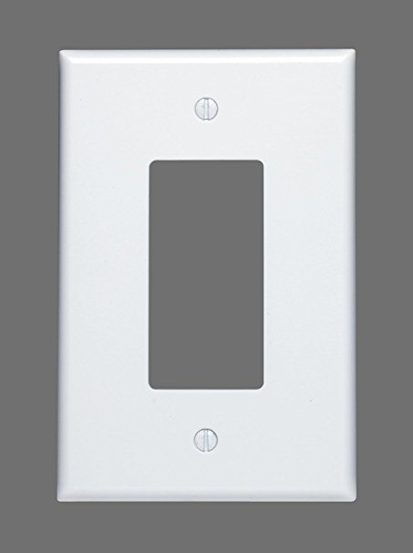 Leviton 88601 1-Gang Decora GFCI Device Decora, Wallplate, Oversized, Thermoset, Device Mount, White